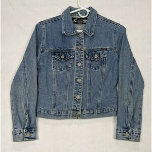 Stephen Hardy Squeeze Womens Jean Jacket Size M Cotton Blue